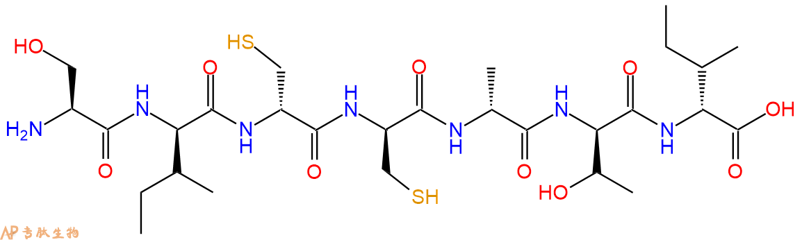 专肽生物产品H2N-Ser-DIle-DCys-DCys-DAla-DThr-DIle-OH
