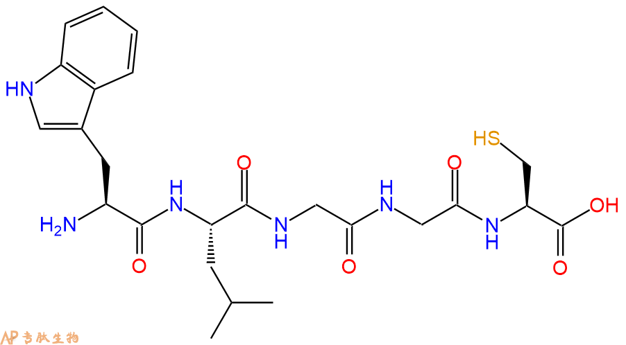 专肽生物产品H2N-Trp-Leu-Gly-Gly-Cys-OH