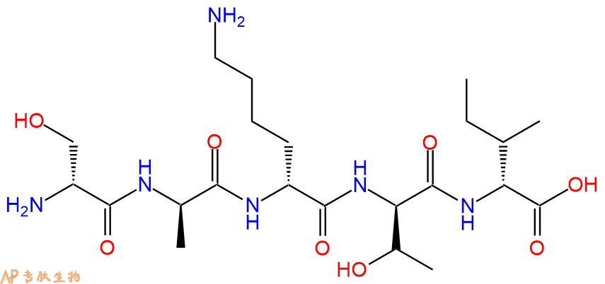 专肽生物产品H2N-DSer-DAla-DLys-DThr-DIle-OH