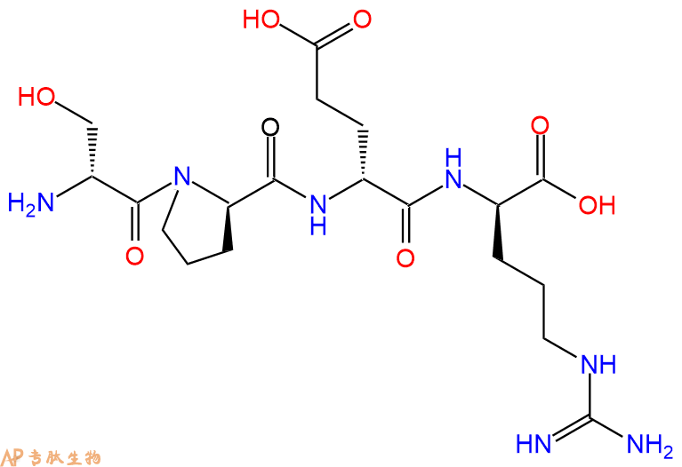 专肽生物产品H2N-DSer-DPro-DGlu-DArg-OH