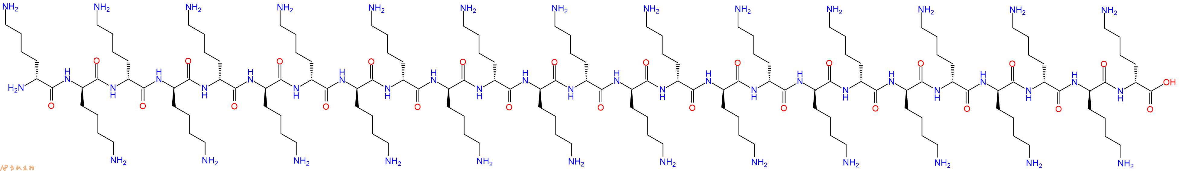 专肽生物产品H2N-DLys-DLys-DLys-DLys-DLys-DLys-DLys-DLys-DLys-DLys-DLys-DLys-DLys-DLys-DLys-DLys-DLys-DLys-DLys-DLys-DLys-DLys-DLys-DLys-DLys-OH