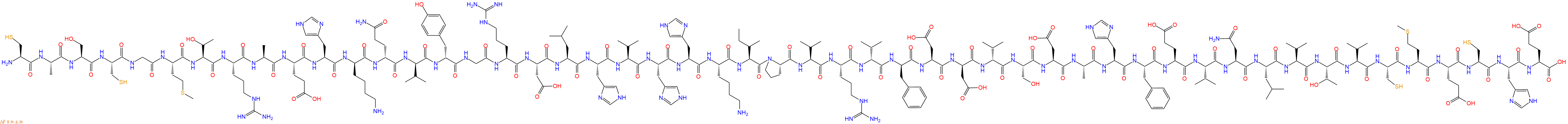 专肽生物产品H2N-Cys-Ala-Ser-Cys-Gly-Met-Thr-Arg-Ala-Glu-His-DLys-DGln-DVal-DTyr-Gly-Arg-Asp-Leu-His-Val-His-His-Lys-Ile-Pro-Val-Arg-DVal-DPhe-Asp-DAsp-DVal-Ser-Asp-Ala-His-Phe-Glu-Val-Asn-Leu-Val-Thr-Val-Cys-Met-Glu-Cys-His-Glu-OH