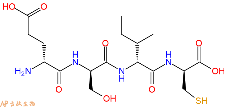 专肽生物产品H2N-DGlu-DSer-DIle-DCys-OH