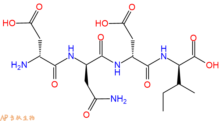 专肽生物产品H2N-DAsp-DAsn-DAsp-DIle-OH