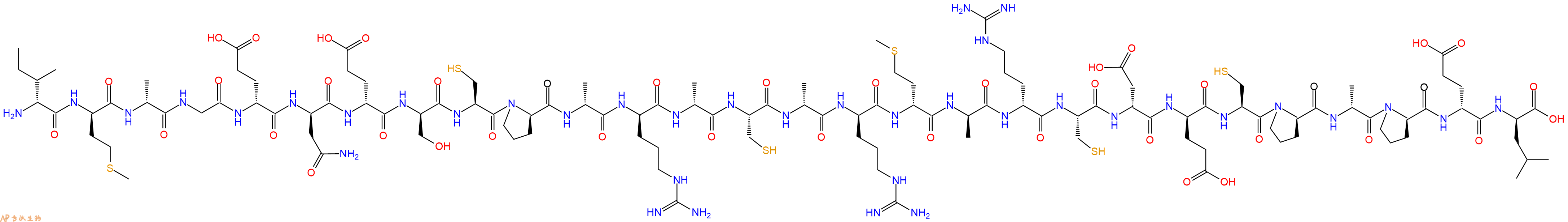 专肽生物产品H2N-DIle-DMet-DAla-Gly-DGlu-DAsn-DGlu-DSer-Cys-DPro-DAla-DArg-DAla-Cys-DAla-DArg-DMet-DAla-DArg-Cys-DAsp-DGlu-Cys-DPro-DAla-DPro-DGlu-DLeu-OH
