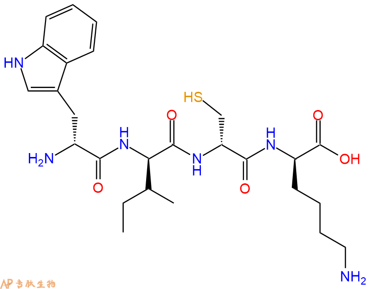 专肽生物产品H2N-DTrp-DIle-DCys-DLys-OH