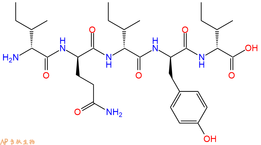 专肽生物产品H2N-DIle-DGln-DIle-DTyr-DIle-OH