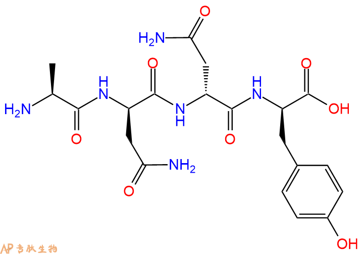 专肽生物产品H2N-Ala-DAsn-DAsn-DTyr-OH