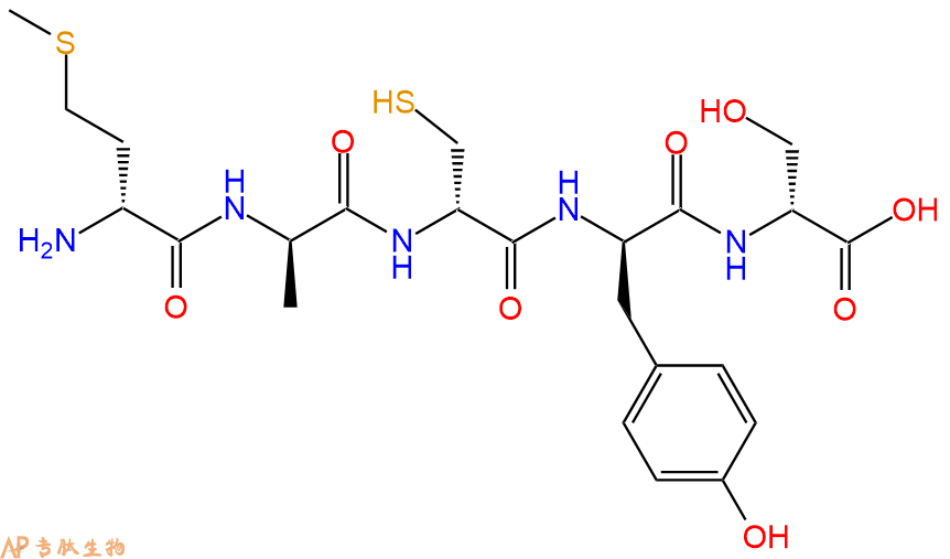 专肽生物产品H2N-DMet-DAla-DCys-DTyr-DSer-OH