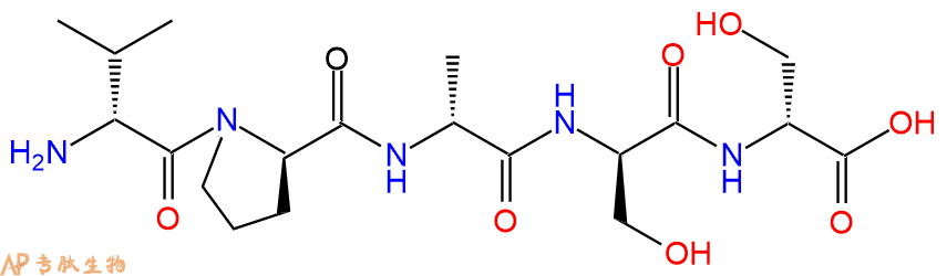 专肽生物产品H2N-DVal-DPro-DAla-DSer-DSer-OH
