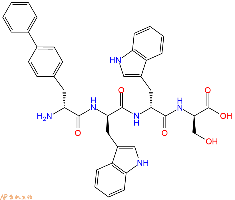 专肽生物产品H2N-DBip-DTrp-DTrp-DSer-OH