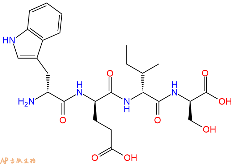 专肽生物产品H2N-DTrp-DGlu-DIle-DSer-OH