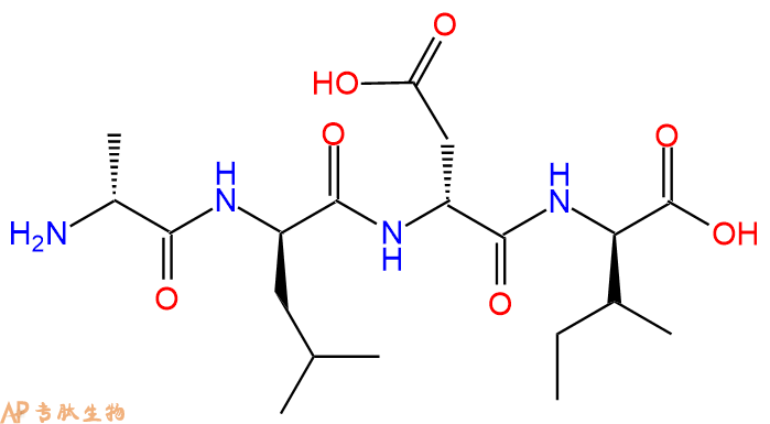 专肽生物产品H2N-DAla-DLeu-DAsp-DIle-OH