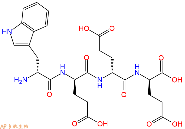 专肽生物产品H2N-DTrp-DGlu-DGlu-DGlu-OH