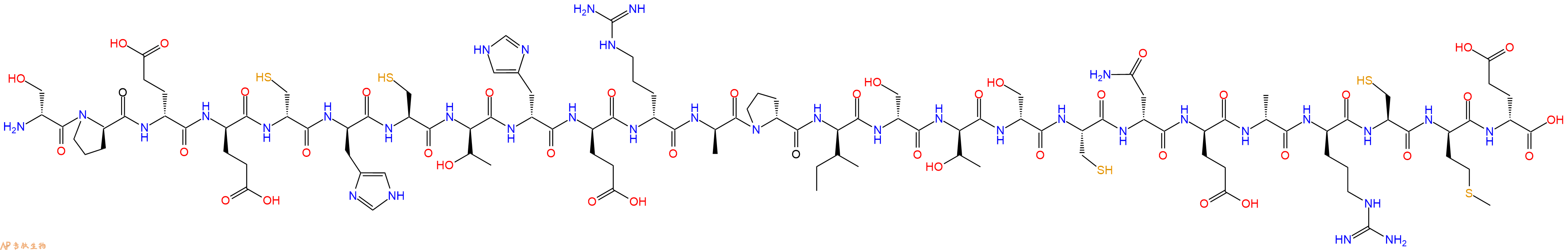 专肽生物产品H2N-DSer-DPro-DGlu-DGlu-DCys-DHis-Cys-DThr-DHis-DGlu-DArg-DAla-DPro-DIle-DSer-DThr-DSer-Cys-DAsn-DGlu-DAla-DArg-Cys-DMet-DGlu-OH