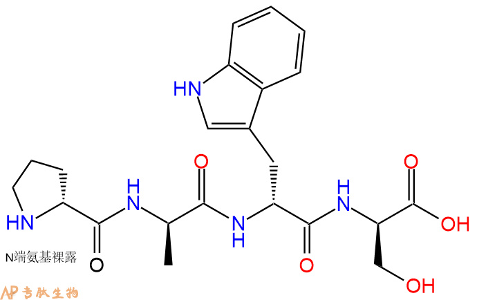 专肽生物产品H2N-DPro-DAla-DTrp-DSer-OH