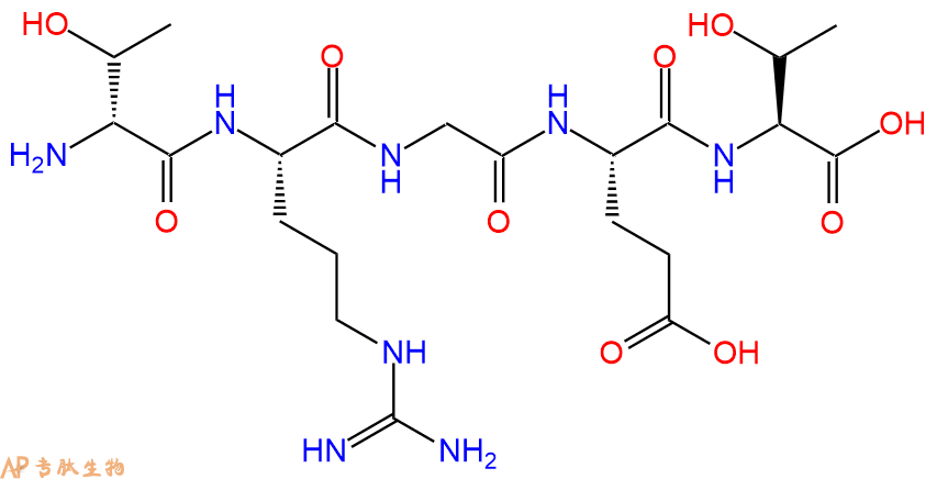 专肽生物产品H2N-DThr-Arg-Gly-Glu-Thr-OH