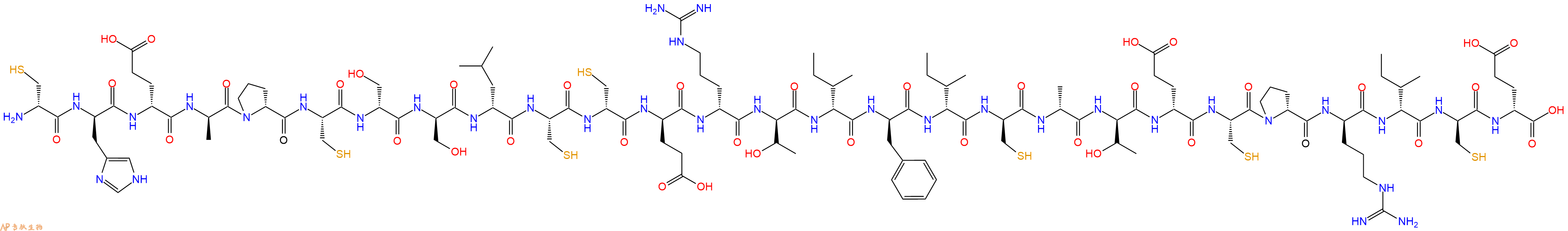 专肽生物产品H2N-DCys-DHis-DGlu-DAla-DPro-Cys-DSer-DSer-DLeu-Cys-DCys-DGlu-DArg-DThr-DIle-DPhe-DIle-DCys-DAla-DThr-DGlu-Cys-DPro-DArg-DIle-DCys-DGlu-OH