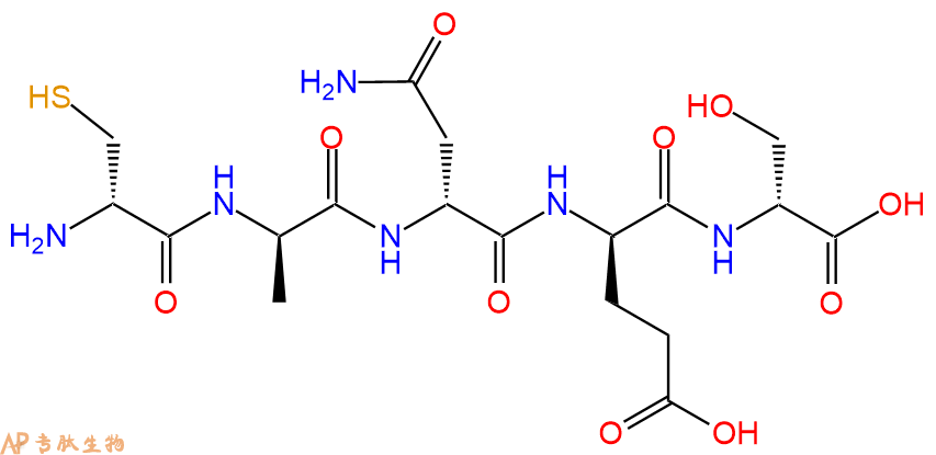 专肽生物产品H2N-DCys-DAla-DAsn-DGlu-DSer-OH