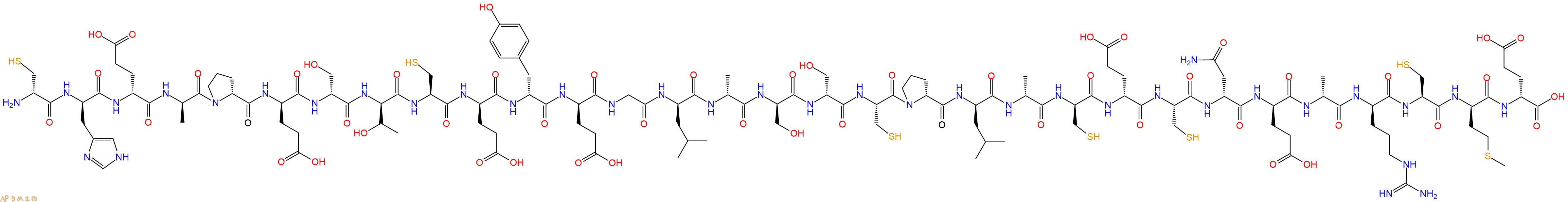 专肽生物产品H2N-DCys-DHis-DGlu-DAla-DPro-DGlu-DSer-DThr-Cys-DGlu-DTyr-DGlu-Gly-DLeu-DAla-DSer-DSer-Cys-DPro-DLeu-DAla-DCys-DGlu-Cys-DAsn-DGlu-DAla-DArg-Cys-DMet-DGlu-OH