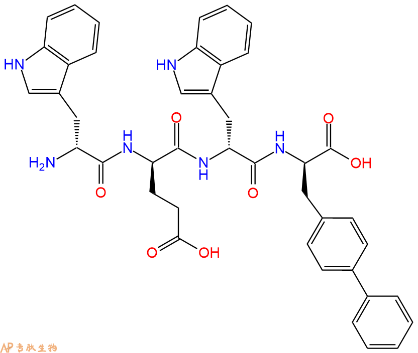 专肽生物产品H2N-DTrp-DGlu-DTrp-DBip-OH