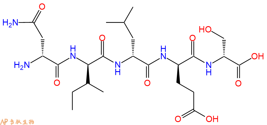 专肽生物产品H2N-DAsn-DIle-DLeu-DGlu-DSer-OH