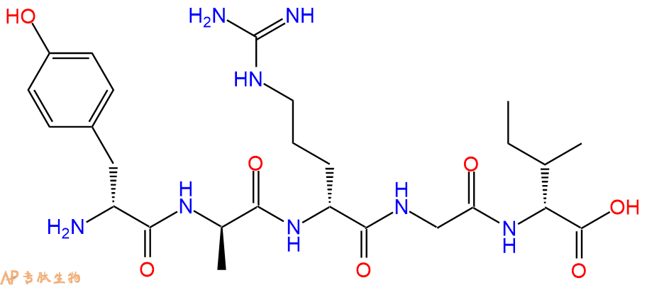 专肽生物产品H2N-DTyr-DAla-DArg-Gly-DIle-OH