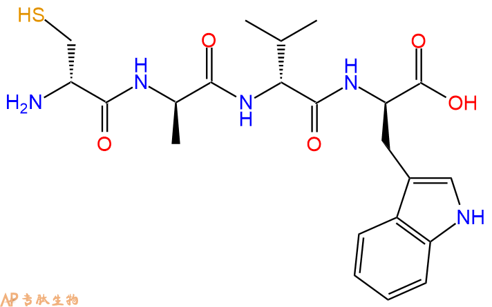 专肽生物产品H2N-DCys-DAla-DVal-DTrp-OH