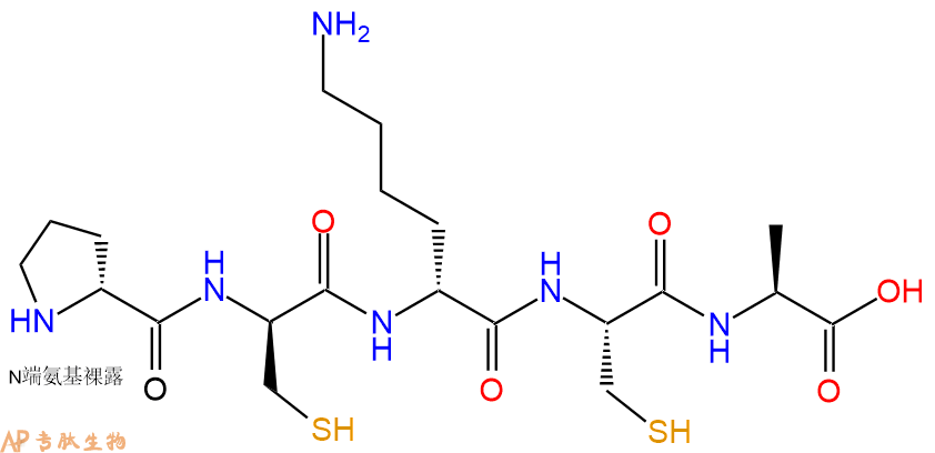 专肽生物产品H2N-DPro-DCys-DLys-Cys-Ala-OH