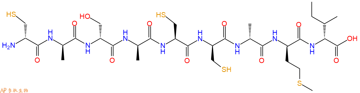 专肽生物产品H2N-DCys-DAla-DSer-DAla-Cys-DCys-DAla-DMet-DIle-OH