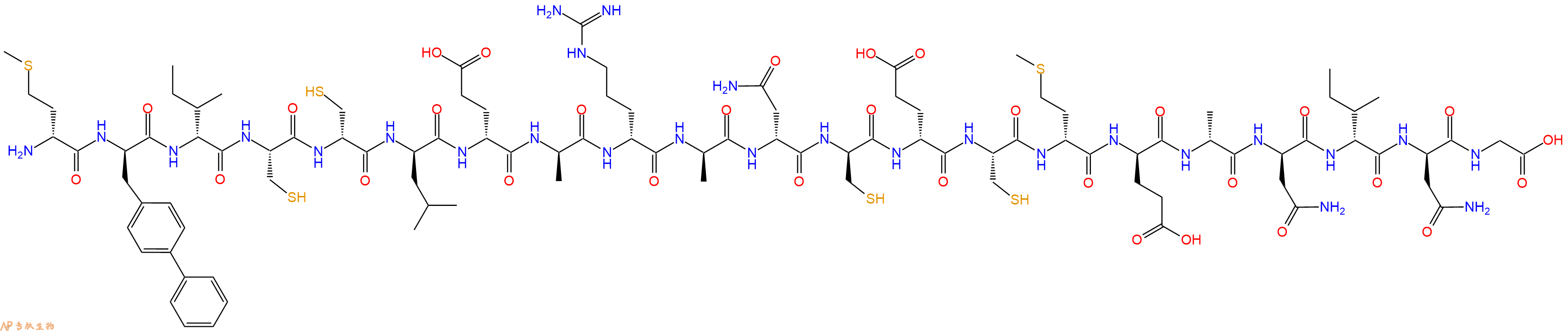 专肽生物产品H2N-DMet-DBip-DIle-Cys-DCys-DLeu-DGlu-DAla-DArg-DAla-DAsn-DCys-DGlu-Cys-DMet-DGlu-DAla-DAsn-DIle-DAsn-Gly-OH