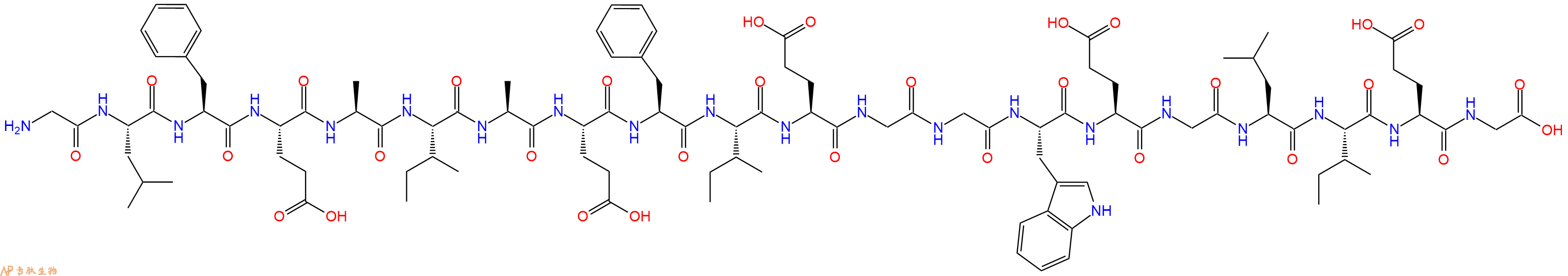 专肽生物产品H2N-Gly-Leu-Phe-Glu-Ala-Ile-Ala-Glu-Phe-Ile-Glu-Gly-Gly-Trp-Glu-Gly-Leu-Ile-Glu-Gly-OH
