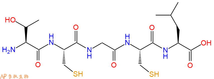 专肽生物产品H2N-Thr-Cys-Gly-Cys-Leu-OH