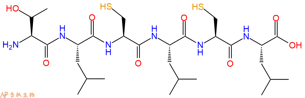 专肽生物产品H2N-Thr-Leu-Cys-Leu-Cys-Leu-OH