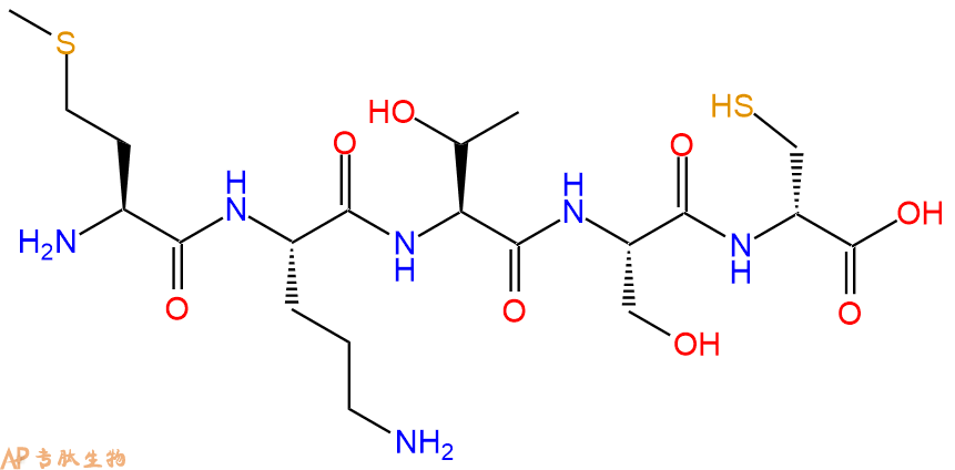 专肽生物产品H2N-Met-Orn-Thr-Ser-DCys-OH
