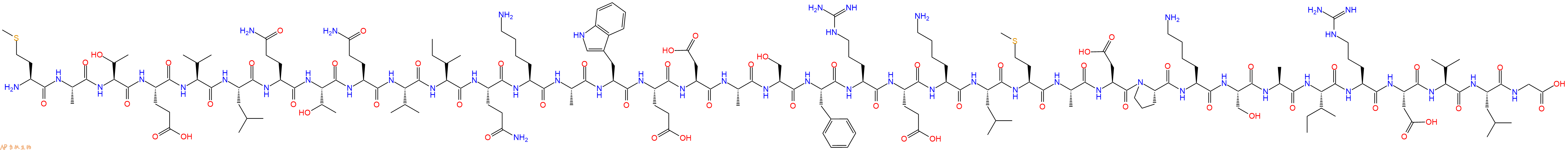 专肽生物产品H2N-Met-Ala-Thr-Glu-Val-Leu-Gln-Thr-Gln-Val-Ile-Gln-Lys-Ala-Trp-Glu-Asp-Ala-Ser-Phe-Arg-Glu-Lys-Leu-Met-Ala-Asp-Pro-Lys-Ser-Ala-Ile-Arg-Asp-Val-Leu-Gly-OH