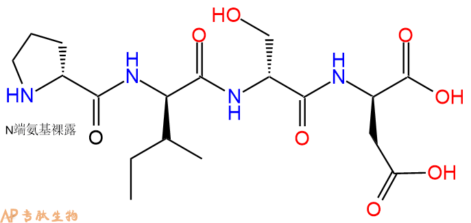 专肽生物产品H2N-DPro-DIle-DSer-DAsp-OH