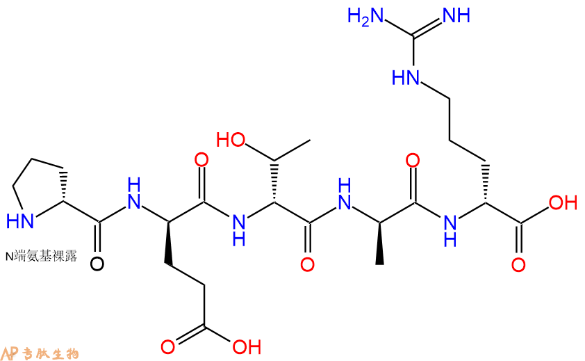 专肽生物产品H2N-DPro-DGlu-DThr-DAla-DArg-OH