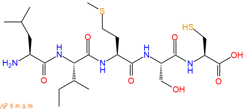 专肽生物产品H2N-Leu-Ile-Met-Ser-Cys-OH