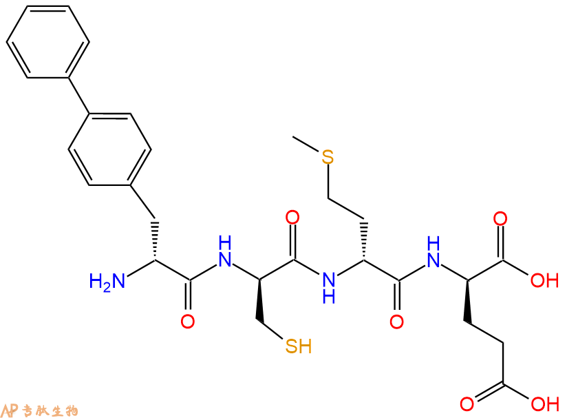 专肽生物产品H2N-DBip-DCys-DMet-DGlu-OH