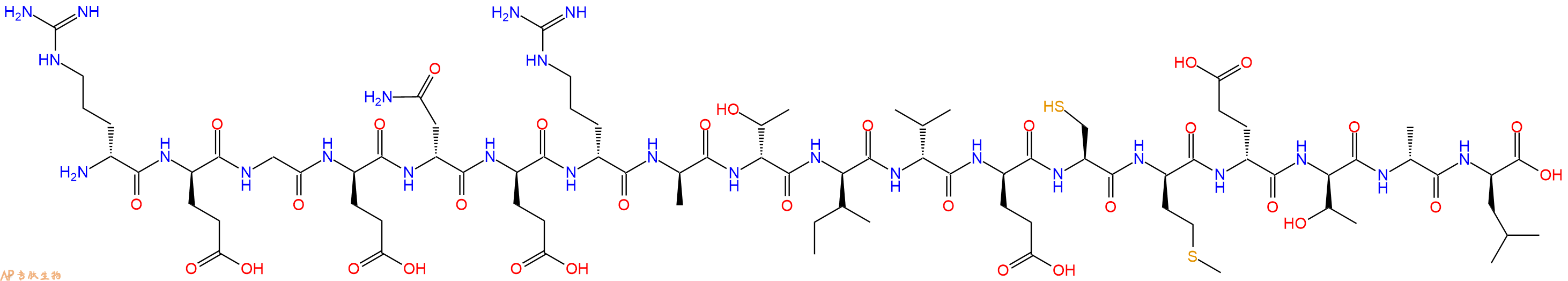 专肽生物产品H2N-DArg-DGlu-Gly-DGlu-DAsn-DGlu-DArg-DAla-DThr-DIle-DVal-DGlu-Cys-DMet-DGlu-DThr-DAla-DLeu-OH
