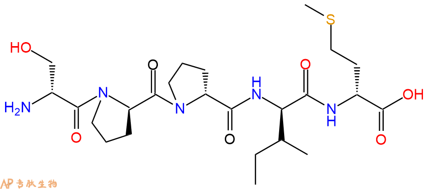 专肽生物产品H2N-DSer-DPro-DPro-DIle-DMet-OH