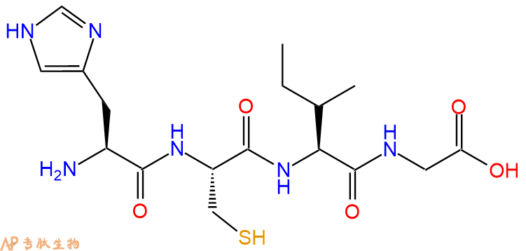 专肽生物产品H2N-His-Cys-Ile-Gly-OH
