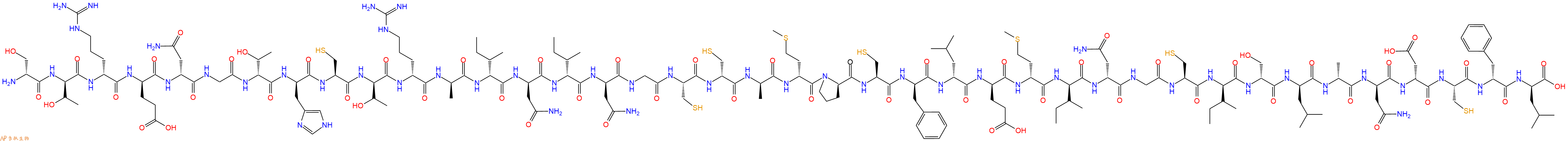 专肽生物产品H2N-DSer-DThr-DArg-DGlu-DAsn-Gly-DThr-DHis-Cys-DThr-DArg-DAla-DIle-DAsn-DIle-DAsn-Gly-Cys-DCys-DAla-DMet-DPro-Cys-DPhe-DLeu-DGlu-DMet-DIle-DAsn-Gly-Cys-DIle-DSer-DLeu-DAla-DAsn-DAsp-Cys-DPhe-DLeu-OH