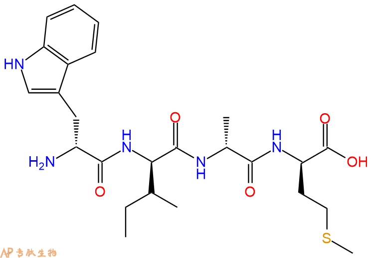 专肽生物产品H2N-DTrp-DIle-DAla-DMet-OH