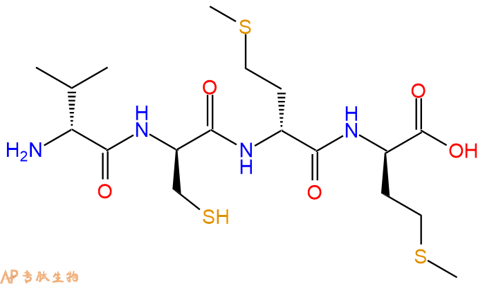 专肽生物产品H2N-DVal-DCys-DMet-DMet-OH