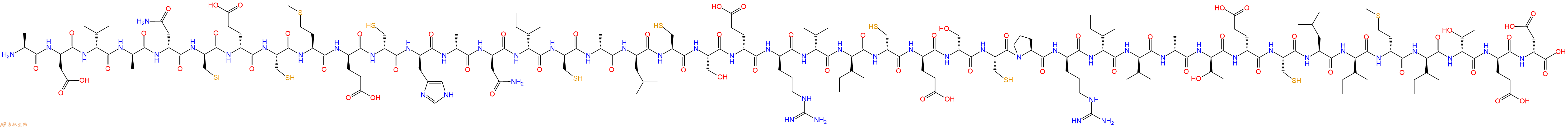 专肽生物产品H2N-Ala-DAsp-DVal-DAla-DAsn-DCys-DGlu-Cys-Met-DGlu-DCys-DHis-DAla-DAsn-DIle-DCys-DAla-DLeu-Cys-Ser-DGlu-DArg-DVal-DIle-DCys-DGlu-DSer-Cys-Pro-DArg-DIle-DVal-DAla-DThr-DGlu-Cys-Leu-DIle-DMet-DIle-DThr-DGlu-DAsp-OH