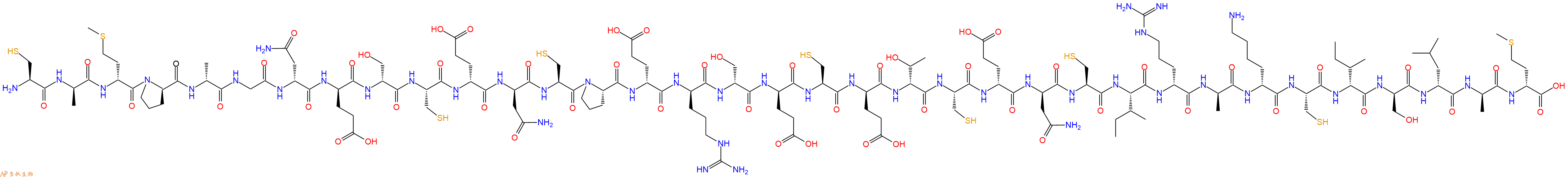 专肽生物产品H2N-Cys-DAla-DMet-DPro-DAla-Gly-DAsn-DGlu-DSer-Cys-DGlu-DAsn-Cys-Pro-DGlu-DArg-DSer-DGlu-Cys-DGlu-DThr-Cys-DGlu-DAsn-Cys-Ile-DArg-DAla-DLys-Cys-DIle-DSer-DLeu-DAla-DMet-OH