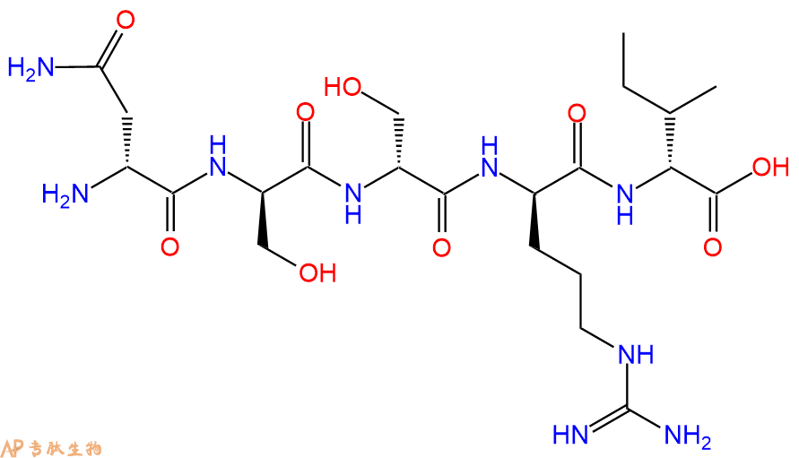 专肽生物产品H2N-DAsn-DSer-DSer-DArg-DIle-OH