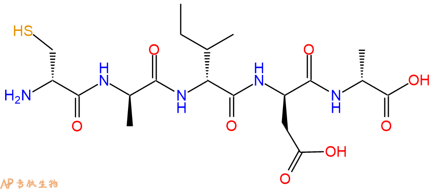 专肽生物产品H2N-DCys-DAla-DIle-DAsp-DAla-OH
